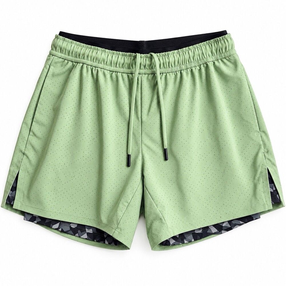 Chubbies Ultimate Training 5.5" Shorts Green Mesh Exposed Liner Men's S